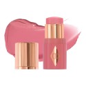 Charlotte Tilbury Mini Unreal Lip + Cheek Glow Blush Stick with Hyaluronic Acid Rosy Glow