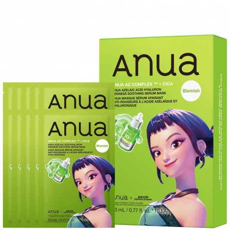 Anua K-Pop Demon Hunters Azelaic Acid Hyaluron Redness Soothing Serum Mask