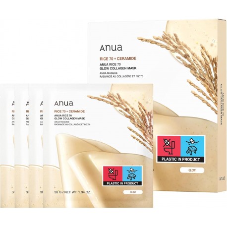 Anua Rice 70 Glow Collagen Mask