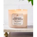Bath & Body Works White Barn Cinnamon Spiced Vanilla 3 Wick Scented Candle