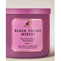 Bath & Body Works White Barn Black Cherry Merlot 3 Wick Scented Candle
