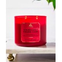 Bath & Body Works White Barn Strawberry Pound Cake 3 Wick Scented Candle