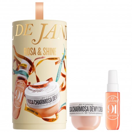 Sol de Janeiro Rosa & Shine Dewy Body Cream & Floral Gourmand Fragrance Duo