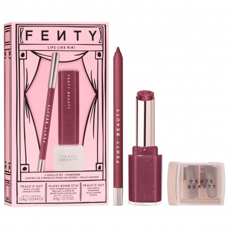 Fenty Beauty Lipz Like Riri 2-Piece Lip + Sharpener Makeup Gift Set