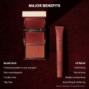 Patrick Ta Major Headlines Double-Take Crème & Powder Blush Duo & Lip Balm Makeup Gift Set Something Spicy - Gingerbread Latte
