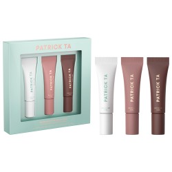 Patrick Ta Major Mini Major Moisture Smoothing and Hydrating Tinted Lip Balm Trio Makeup Gift Set