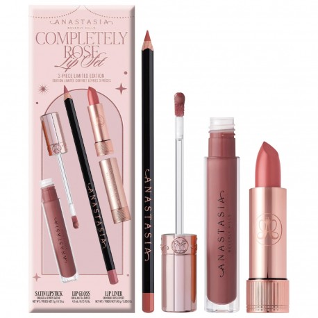 Anastasia Beverly Hills Completely Rose 3-Piece Lip Set 