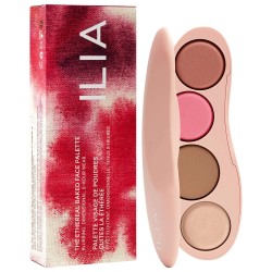 Ilia The Ethereal Baked Face Palette Botanical Blur Bronzer, Highlighter & Blush With 8-Hour Wear