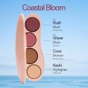 Ilia The Ethereal Baked Face Palette Coastal Bloom Bronzer, Highlighter & Blush With 8-Hour Wear