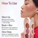 Ilia The Ethereal Baked Face Palette Coastal Bloom Bronzer, Highlighter & Blush With 8-Hour Wear