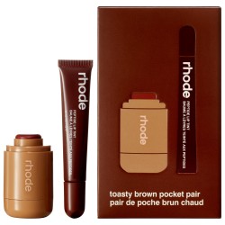 Rhode Pocket Pair Limited Edition Lip + Cheek Set Toasted Teddy + Espresso