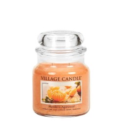 Village Candle Mandarin Agarwood Medium Jar Glass