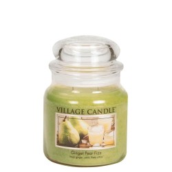 Village Candle Ginger Pear Fizz Medium Jar Glass