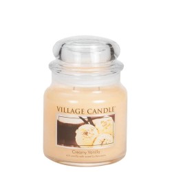 Village Candle Creamy Vanilla Medium Jar Glass