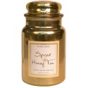 Village Candle Spiced Honey Tea Metallics Large Jar Glass