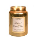 Village Candle Spiced Honey Tea Metallics Large Jar Glass