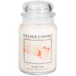 Village Candle Powder Fresh Large Jar Glass