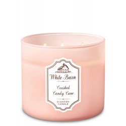 Bath & Body Works White Barn Crushed Candy Cane 3 Wick Scented Candle