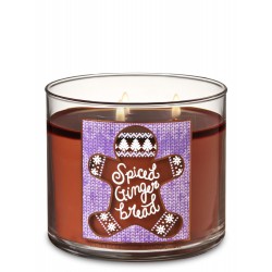 Bath & Body Works Spiced Gingerbread 3 Wick Scented Candle